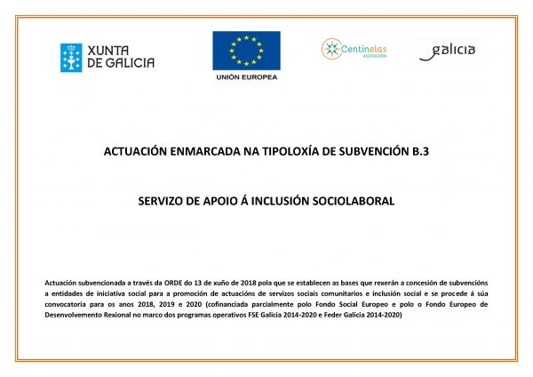 Inicio do Servizo de apoio á Inclusión Sociolaboral (Sección de inclusión e trancisión ao emprego)