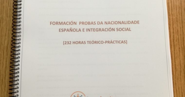 Inicio da Formación de preparación para as probas da Nacionalidade española e integración social