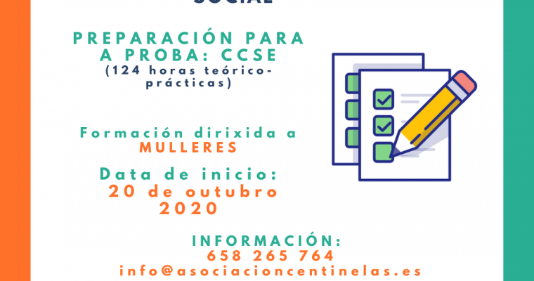 Curso de formación de preparación das probas da nacionalidade española e integración social 2020