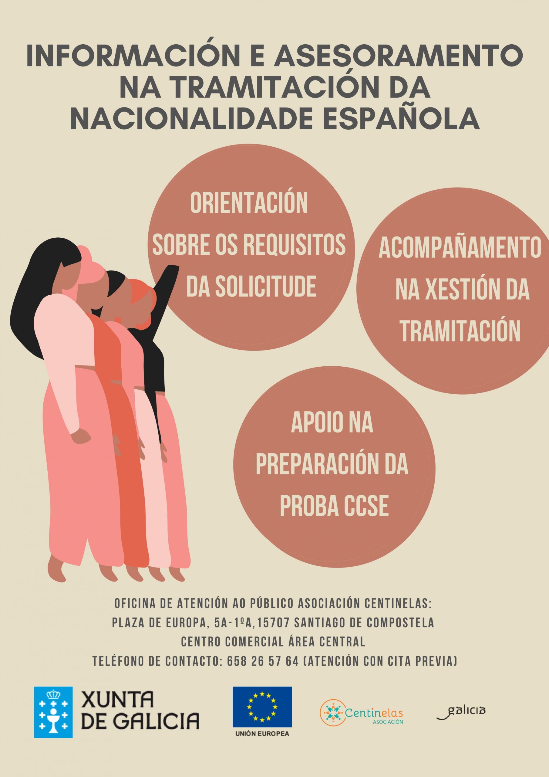Información e asesoramento na tramitación da nacionalidade española.